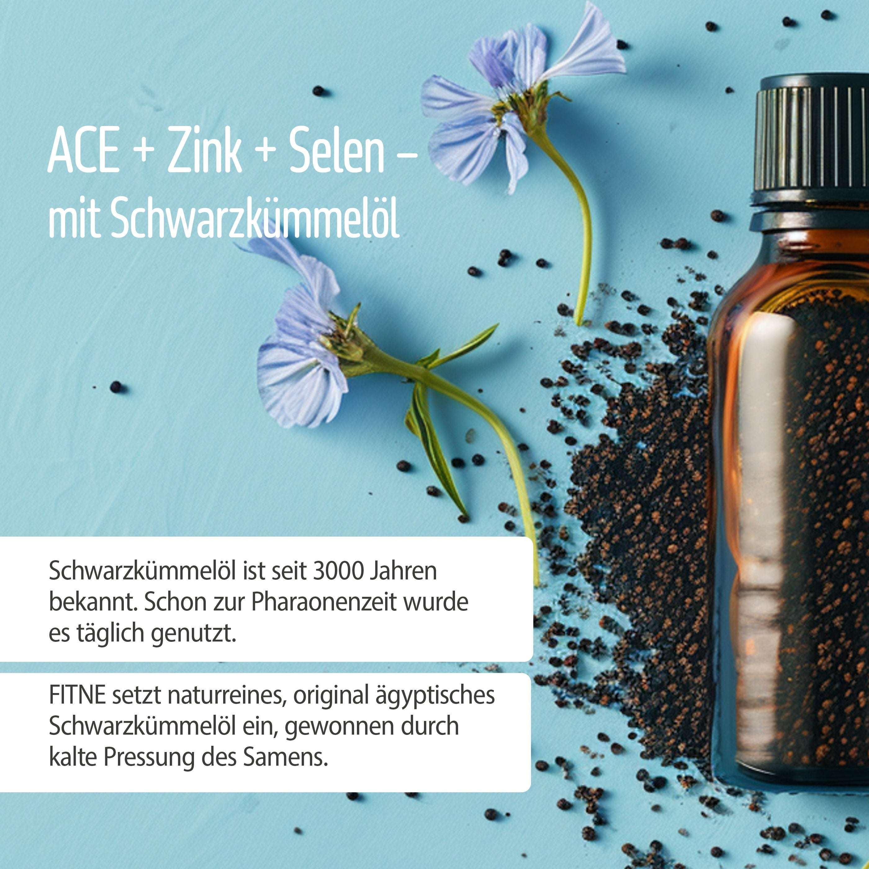 ACE + Selen + Zink Schwarzkümmelöl Kapseln